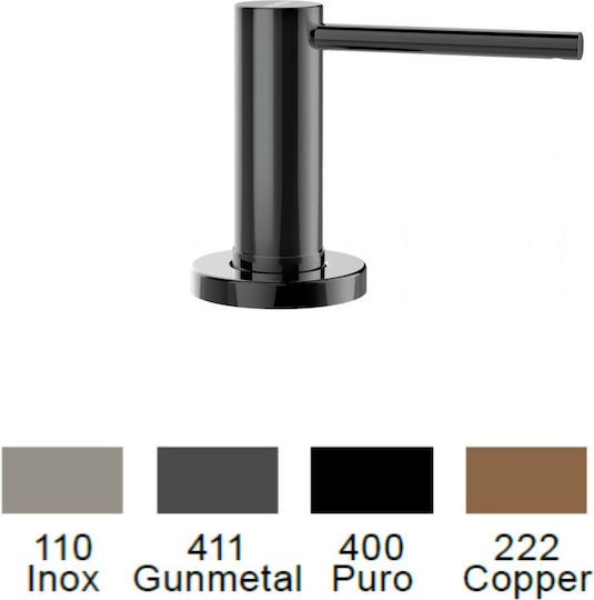 Schock 629169-400 Εντοιχιζόμενο Dispenser από Ανοξείδωτο Ατσάλι Μαύρο 500ml