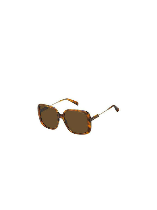 Marc Jacobs Women's Sunglasses with Brown Tartaruga Frame and Brown Lens MARC 577/S XLT/70