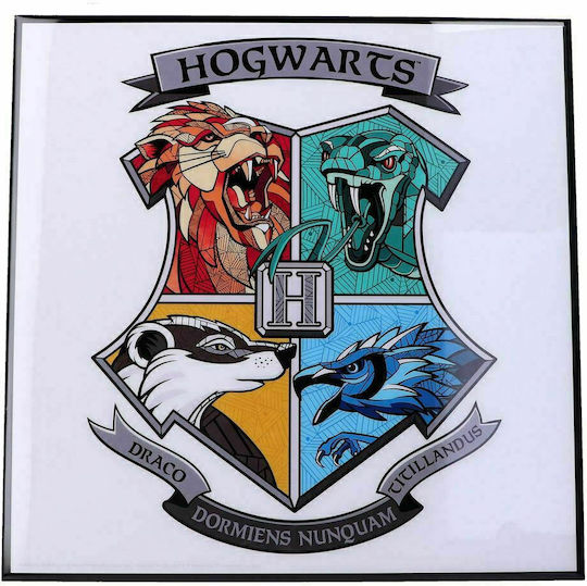 Nemesis Now Harry Potter Hogwarts Crest Κάδρο Γυάλινο 32x32cm