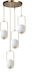 Ahu Pendant Chandelier for 4 Bulbs E27 Bronze