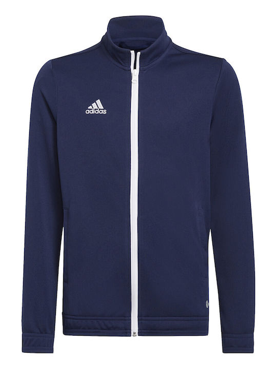 Kinder-Sweatshirt Strickjacke mit Taschen Marineblau Entrada 22