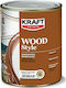 Kraft Wood Style Surface Varnish Polyurethane Solvent Based Colorless Gloss 750ml