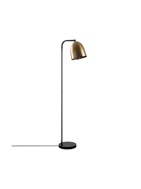 Tattoo Stehlampe H120xB22cm. mit Fassung für Lampe E27 Gold