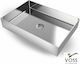 Voss Aldo PVD Επικαθήμενος Νιπτήρας Inox 55x38cm Inox Brushed