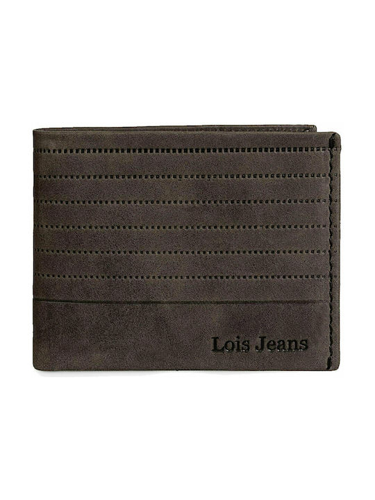 Lois Men's Leather Card Wallet with RFID Brown