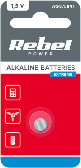 Rebel AG3 Алкален Батерия За часовници LR41 1.5V 1бр