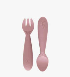 Ezpz Baby Set mit Gabel Mini Utensils aus Silikon für 12+ Monate 2Stück