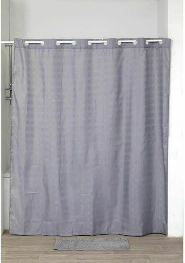 Eurocasa Duschvorhang Stoff 180x200cm Grey