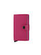 Secrid Miniwallet Yard Small Leather Women's Wallet Cards with RFID Fuchsia