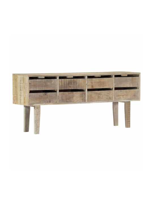 Wooden Buffet with Drawers Ξύλο Μάνγκο L140xW30xH60cm