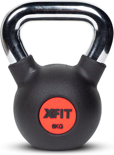 X-FIT Kettlebell от Гума 6кг Черен