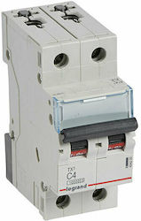 Legrand 2-Poles Automatic Circuit Breaker 4A 404200