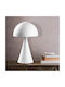 Opviq Metal Table Lamp for Socket E27 with White Shade and Base