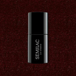 Semilac Ημιμόνιμο Βερνίκι Νυχιών Sparkling Blac...