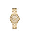 Michael Kors Lennox Uhr mit Gold Metallarmband