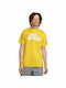 Nike Just Do It Ανδρικό Αθλητικό T-shirt Κοντομάνικο Κίτρινο