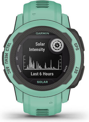 Garmin Instinct 2S Solar 40mm Waterproof Smartwatch with Heart Rate Monitor (Neo Tropic)