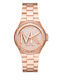 Michael Kors Lennox Women's Watch with Pink Gold Metal Bracelet