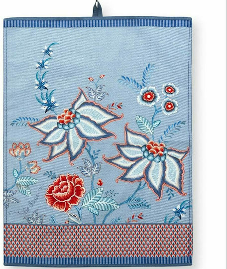 PiP Studio Flower Festival Хавлиени кърпи от 100% Памук в Син Цвят 50x70см