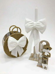 Elena Manakou White Bow Baptism Package 7pcs