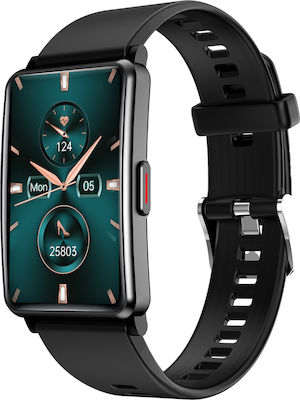 HiFuture FutureFit EVO Smartwatch with Heart Rate Monitor (Black)