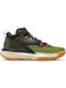 Jordan Zion 1 High Basketball Shoes Carbon Green / Black / Asparagus / Beach