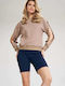 Figl Women's Cropped Sweatshirt Beige