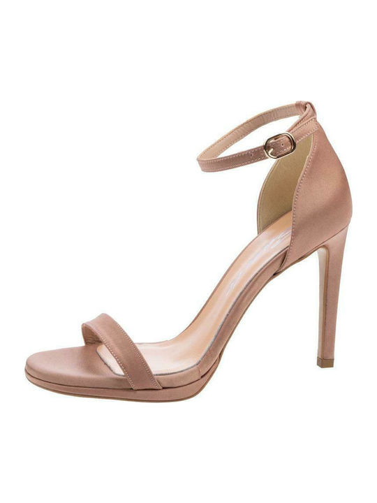 Fabric Sandals Nude