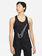 Nike Spring One Hook Femeie Sport Bumbac Bluză Fără mâneci Neagră