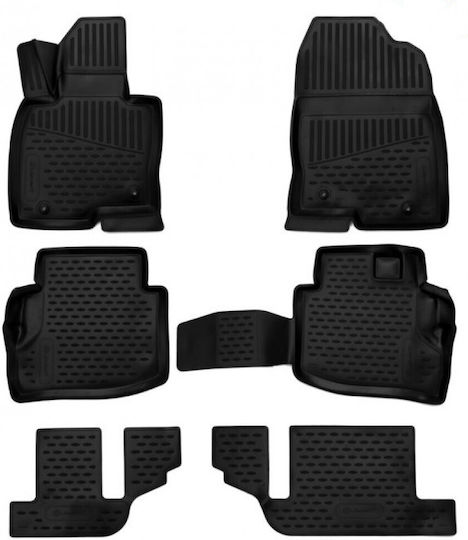Novline Set Covorașe Față și Spate Tip Tavă 6buc din TPE pentru Mazda CX-9 2017+ Negre