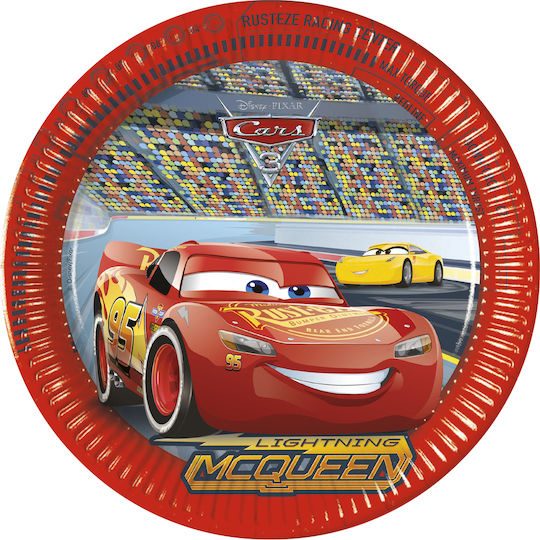 Disney Cars Mcqueen Platte für Party 8Stück