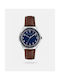 Ted Baker Daquur Watch Battery with Brown Leather Strap