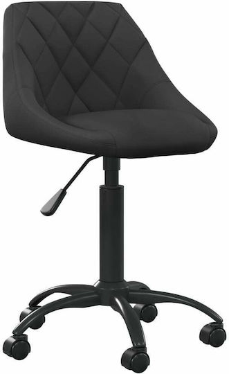 vidaXL Scaun de birou negru