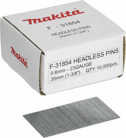 Makita F-31854 Καρφιά 0,6 x 35mm 23 Ga 10000τμχ