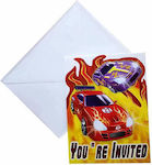 Invitations Disney Cars 3717 8pcs Party Invitations Cars Rally 14x11cm