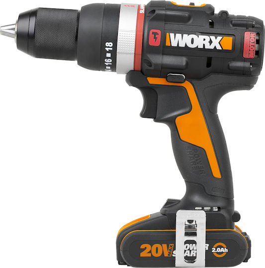 Worx WX-JCR Κρουστικό Δραπανοκατσάβιδο Μπαταρίας Solo Brushless 20V