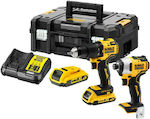 Dewalt Set Drill Driver & Impact Screwdriver 18V with 2 4Ah Batteries and Case