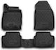 Novline Set of Front and Rear Mats 4pcs Tray Type for Ford EcoSport 2014 Black