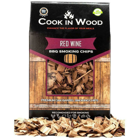 Cook in Wood Chips Ξύλου Καπνίσματος για Ψησταριά με Άρωμα Κρασιού 900gr