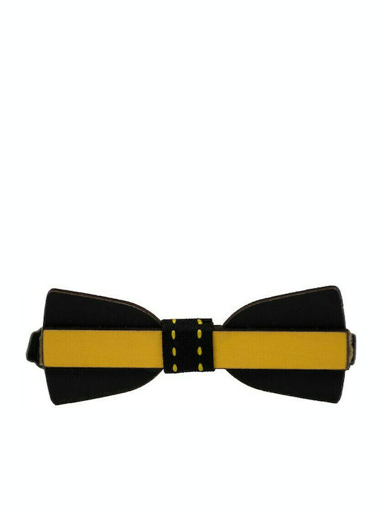 Papillon Kids Kids' Wooden Bow Tie Yellow