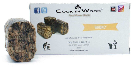 Cook in Wood Lemn Chipsuri pentru Fumat la Grătar cu Aromă Whiskey 200gr 4buc