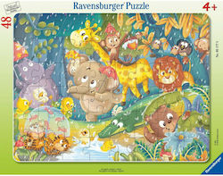 Puzzle pentru Copii Jungle pentru 4++ Ani 48buc Ravensburger