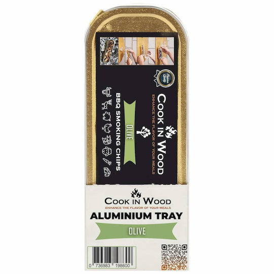 Cook in Wood Chips Ξύλου Räuchern für Grill mit Aroma Olivenbaum 50gr 3Stück