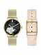 Ted Baker Phylipa Flowers Women's Watch with Gold Metal Bracelet