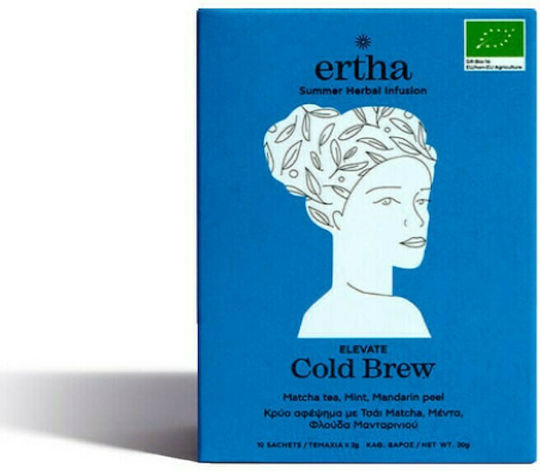 Ertha Matcha Tea Herbal Infusion Elevate Cold Brew 10 Bags 20gr