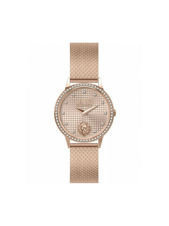 Versus by Versace Watch with Pink Gold Metal Bracelet