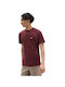 Vans T-shirt Bărbătesc cu Mânecă Scurtă Burgundy