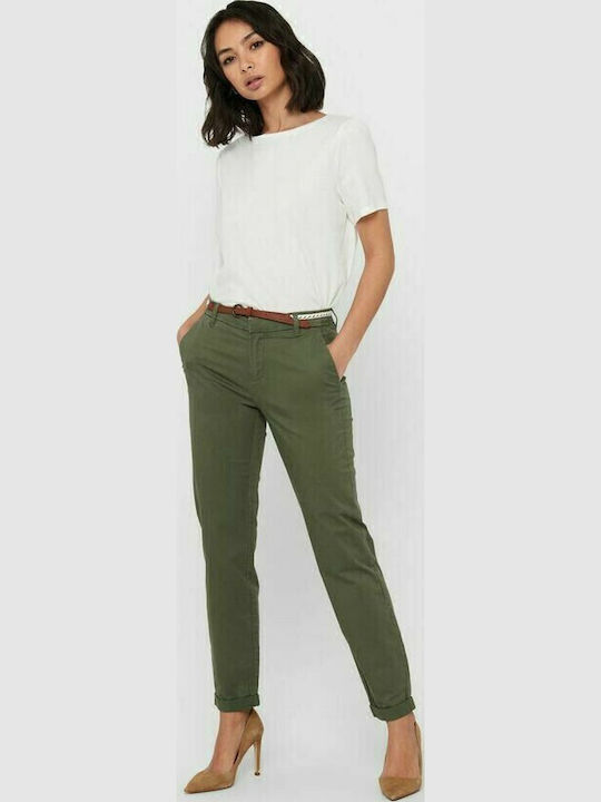Women's Chino Trousers Mermaid Khaki