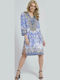 Ble Resort Collection Women's Caftan Beachwear Blue