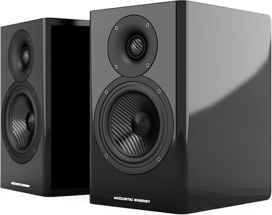 Acoustic Energy AE500 Ζεύγος Ηχείων Hi-Fi Βιβλιοθήκης 120W 2 Δρόμων Π18.5xΒ26xΥ31εκ. Μαύρο